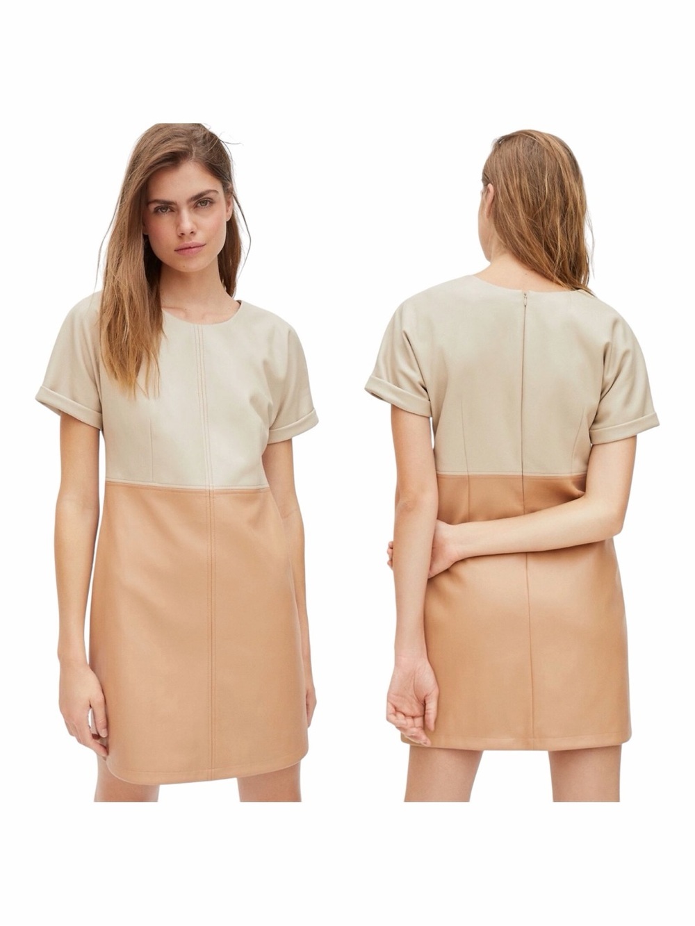 NWT! Anthropologie | Avec Les Filles Andrea Vegan Leather Mini Dress. Size XS.